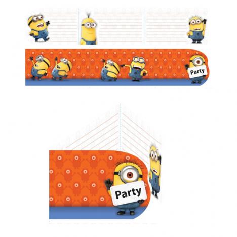 Minions Invites & Envelopes (Pack of 6) 